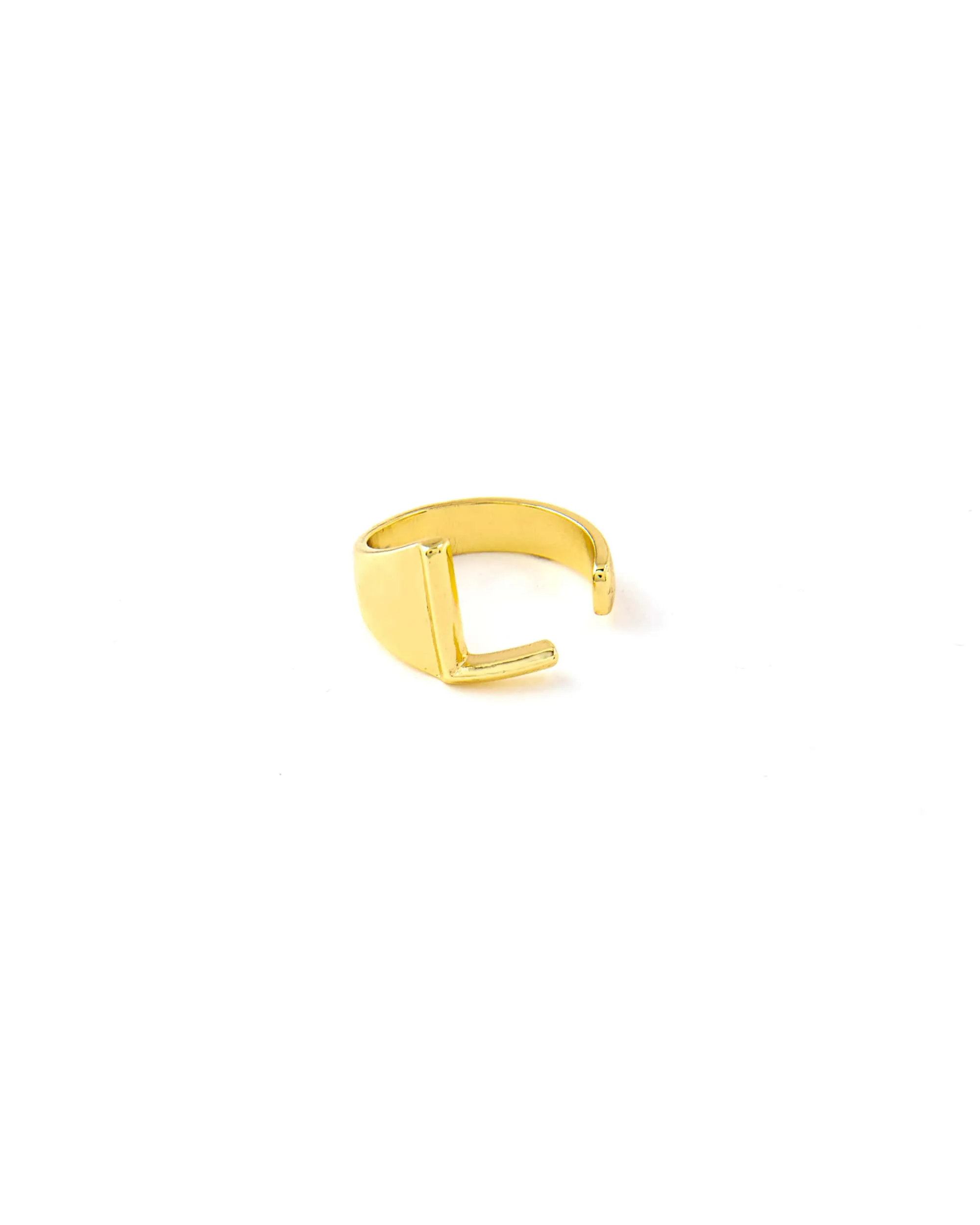 CLASSIC GOLD ALPHABET RING 2456 - قلادة