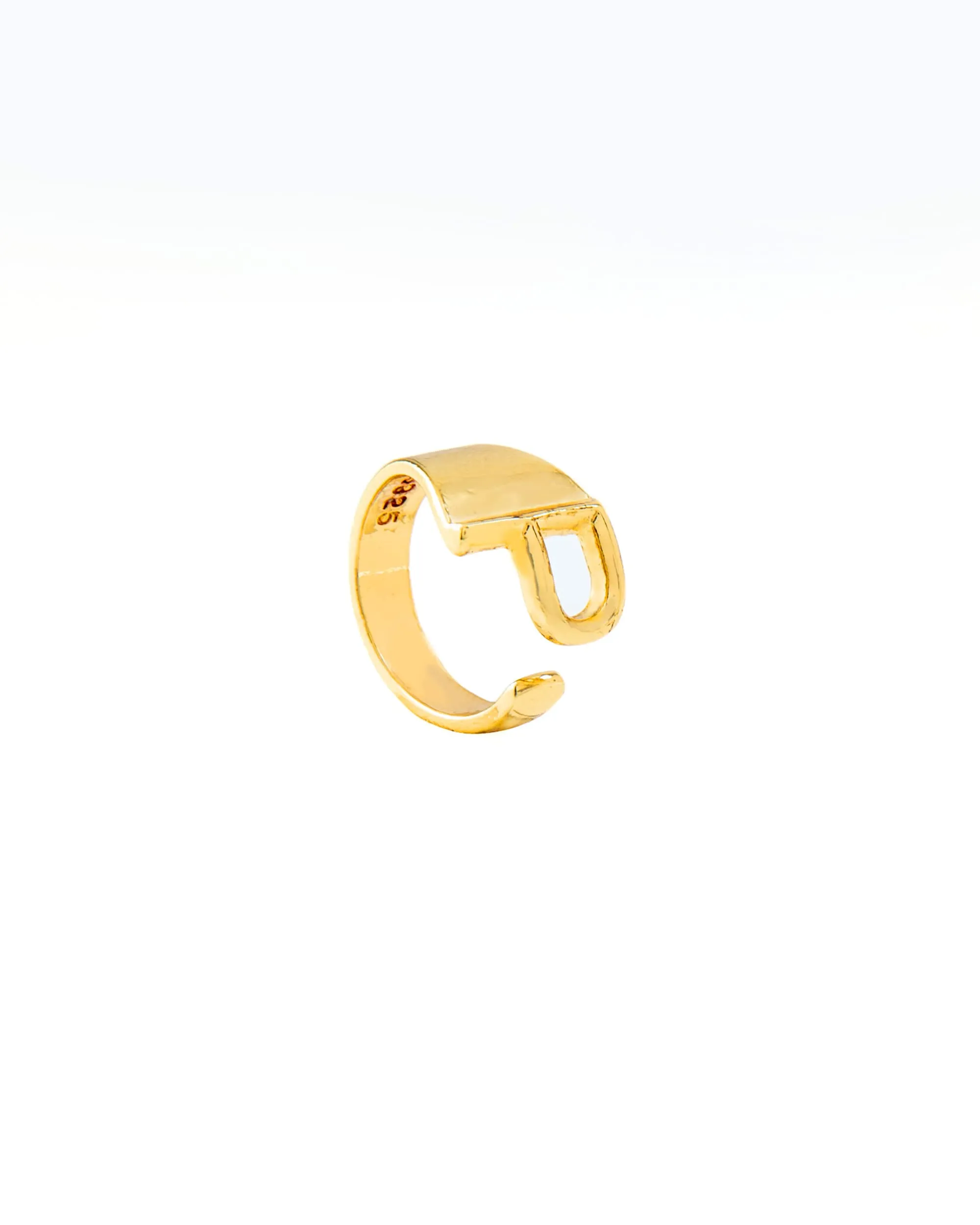 CLASSIC GOLD ALPHABET RING 2456 - قلادة