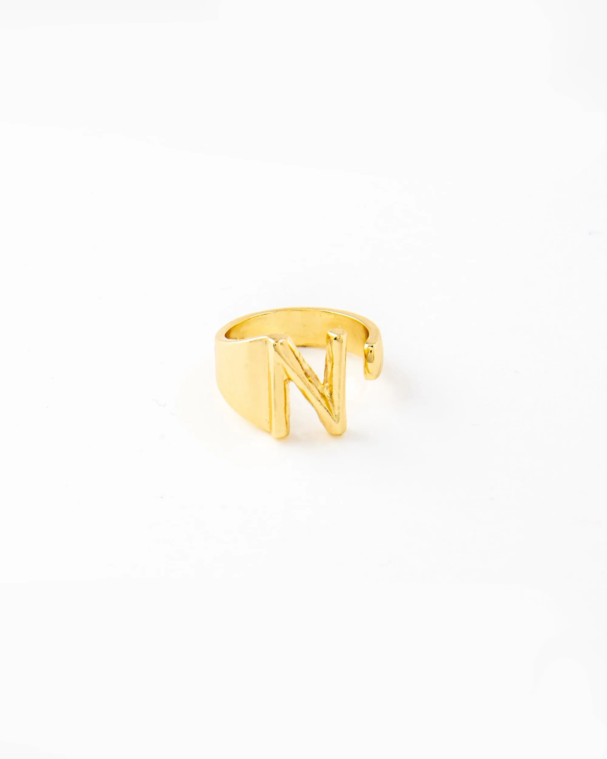 CLASSIC GOLD ALPHABET RING 2456 - قلادة