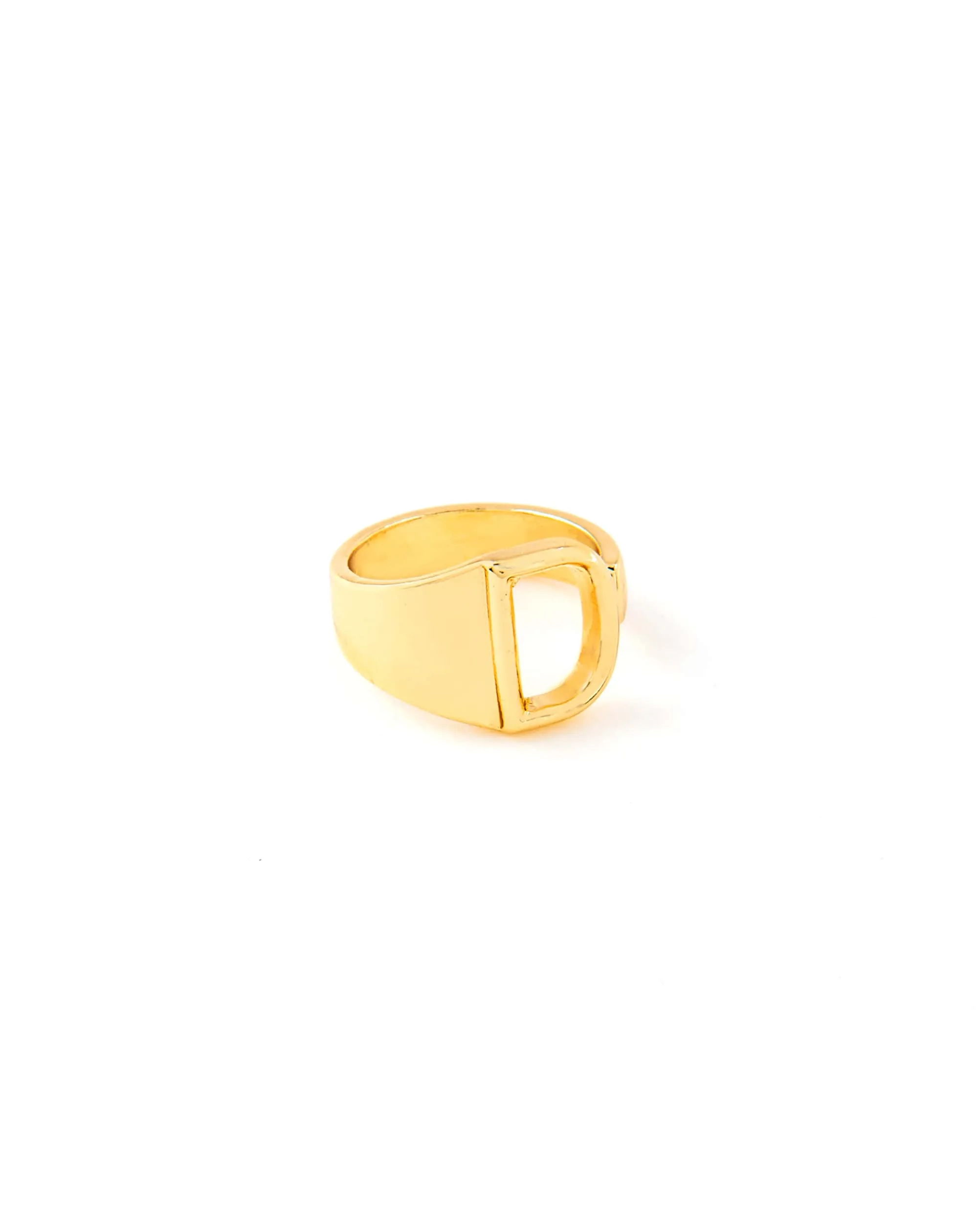 CLASSIC GOLD ALPHABET RING 2456 - قلادة