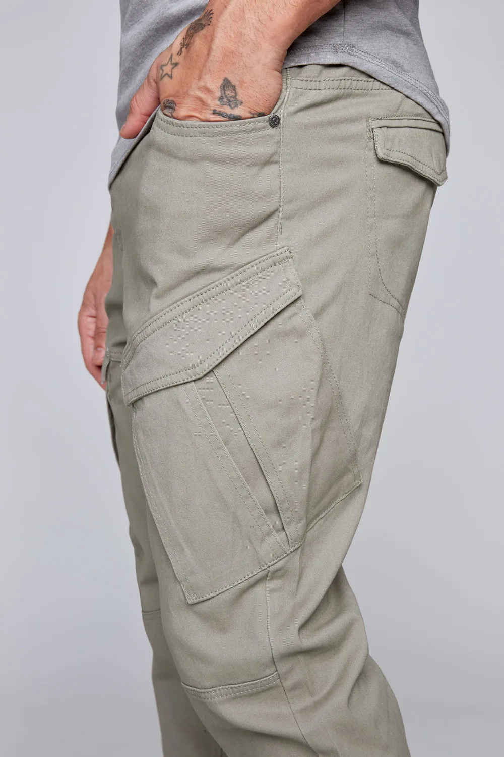 COHEN - 5 Pocket Cargo Jogger - Light Olive