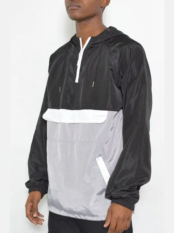 Color Block Anorak Jacket Windbreaker