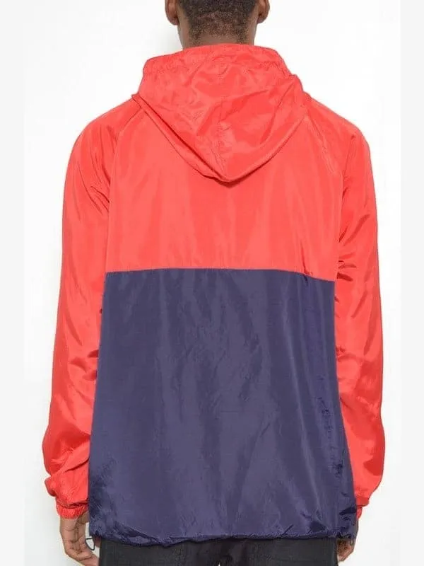 Color Block Anorak Jacket Windbreaker