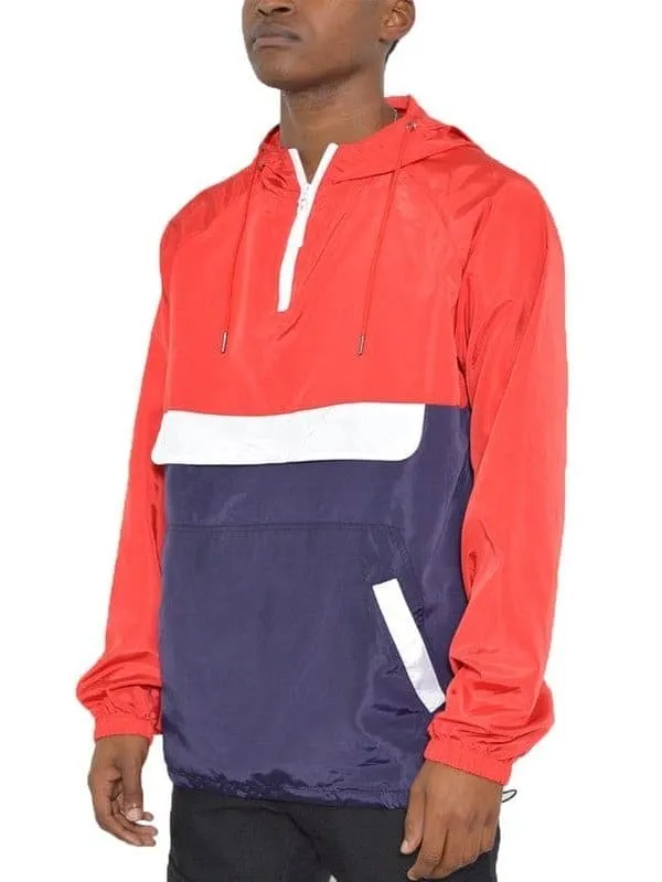 Color Block Anorak Jacket Windbreaker