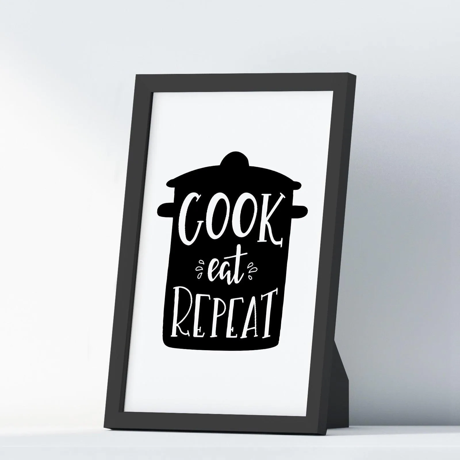 Cook Eat Repeat A4 A3 A2 Posters Wall Art Home