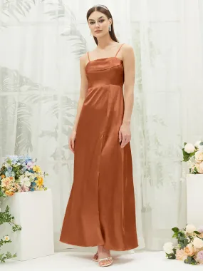 Cooper Satin Convertible Slit Floor Length  Bridesmaid Dresses