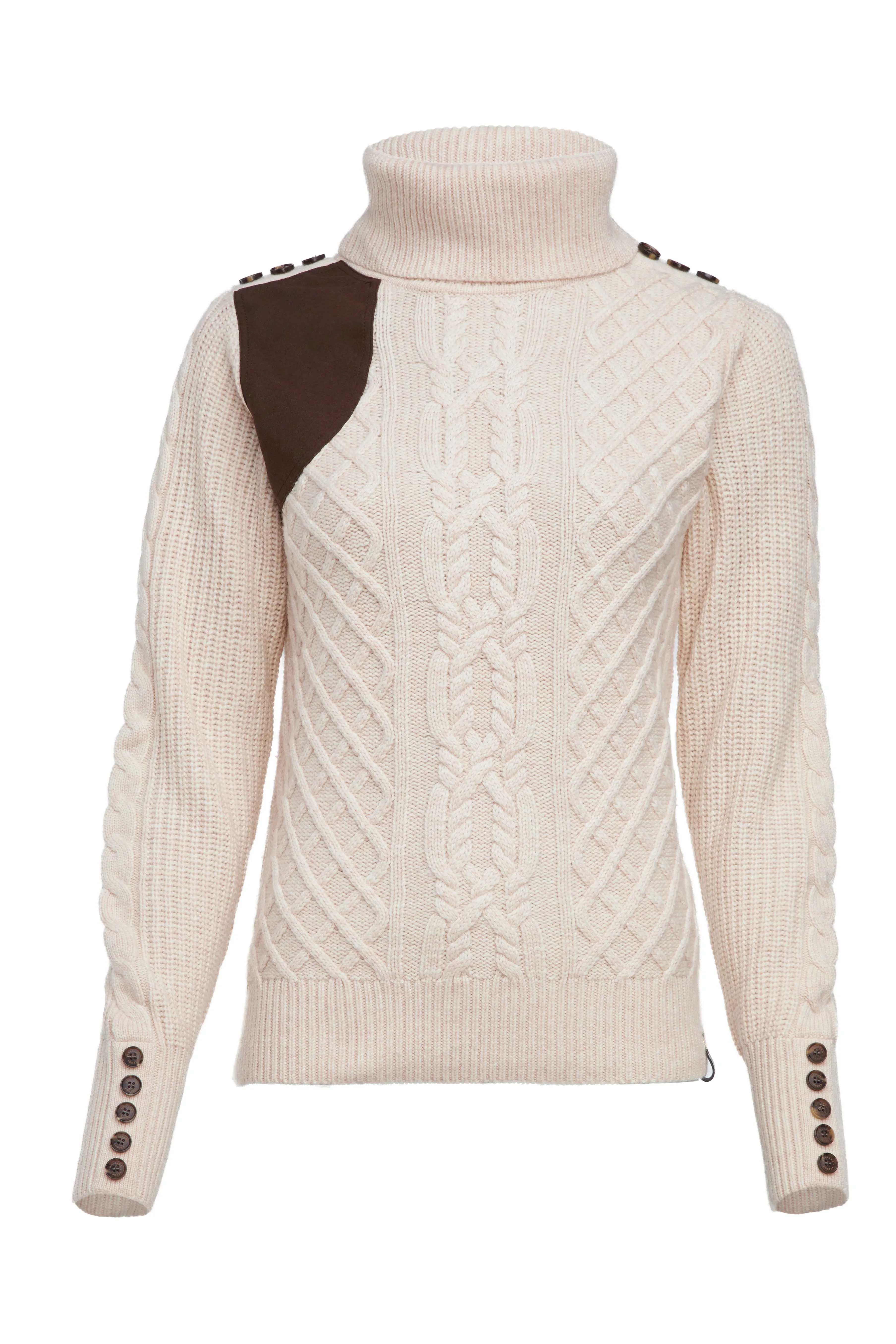 Country Roll Neck Knit (Oatmeal)