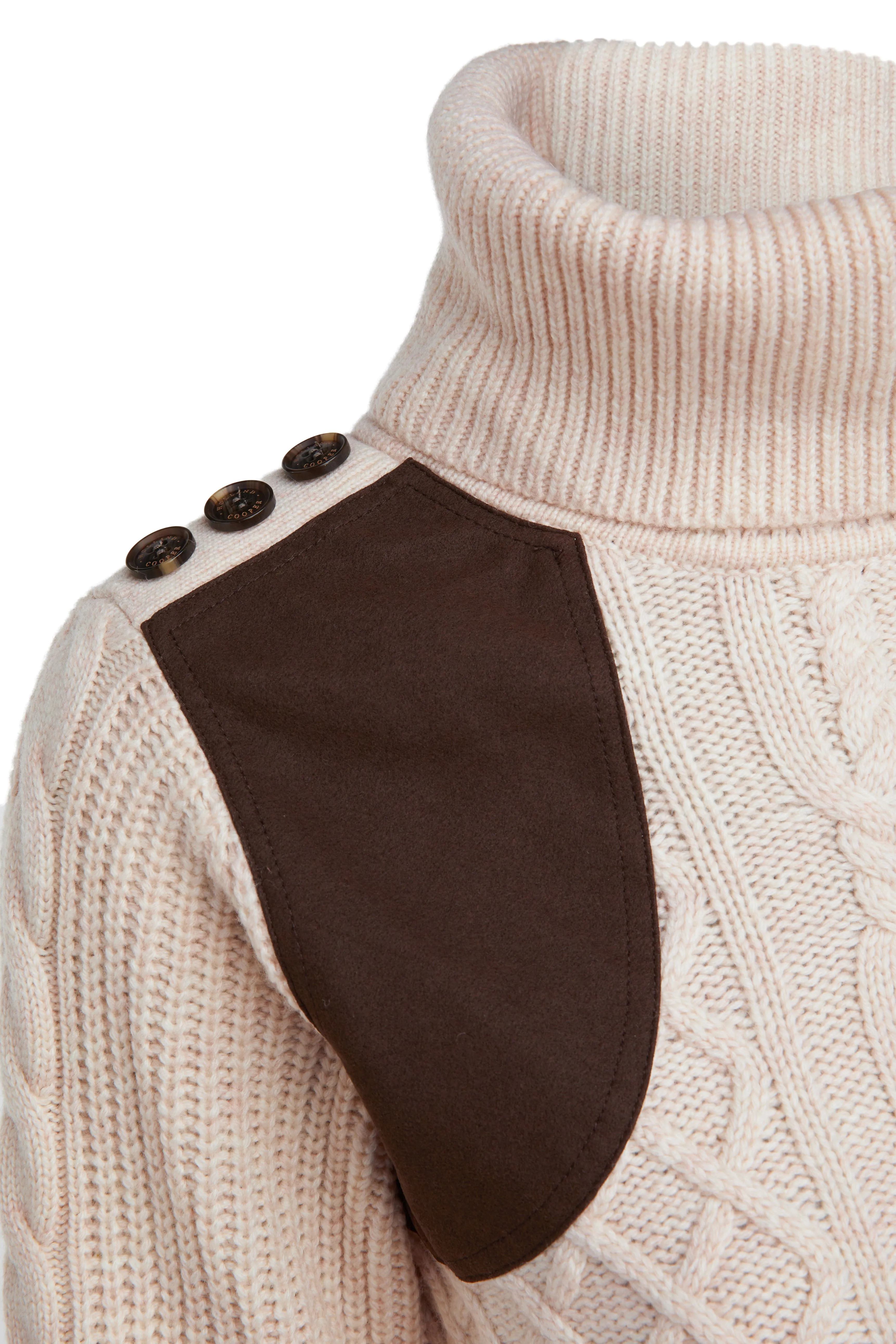 Country Roll Neck Knit (Oatmeal)