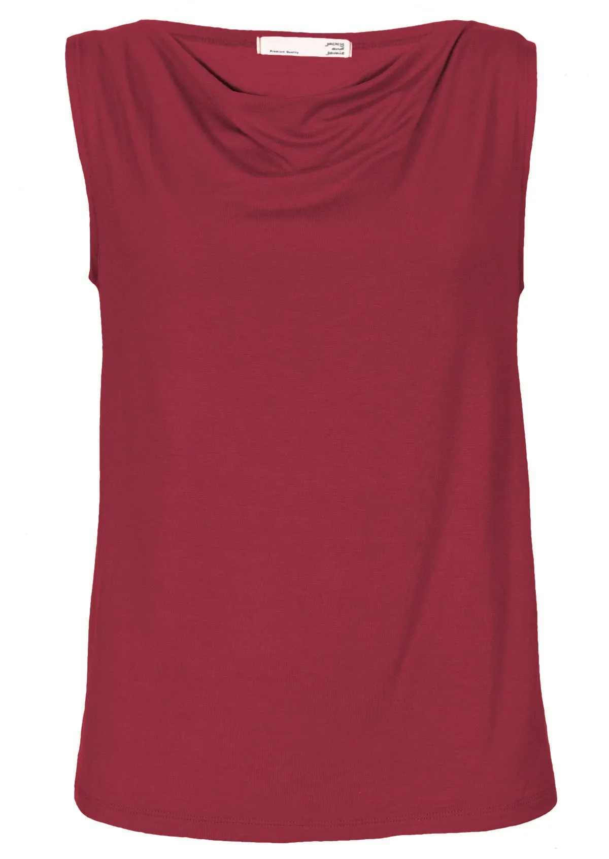 Cowl Neck Singlet Top Maroon