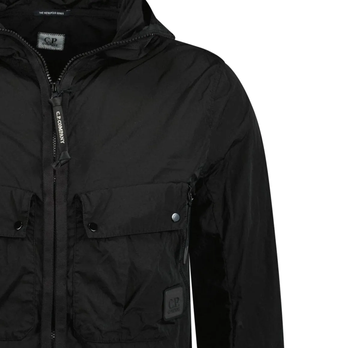 CP COMPANY Chrome Overshirt Jacket Black