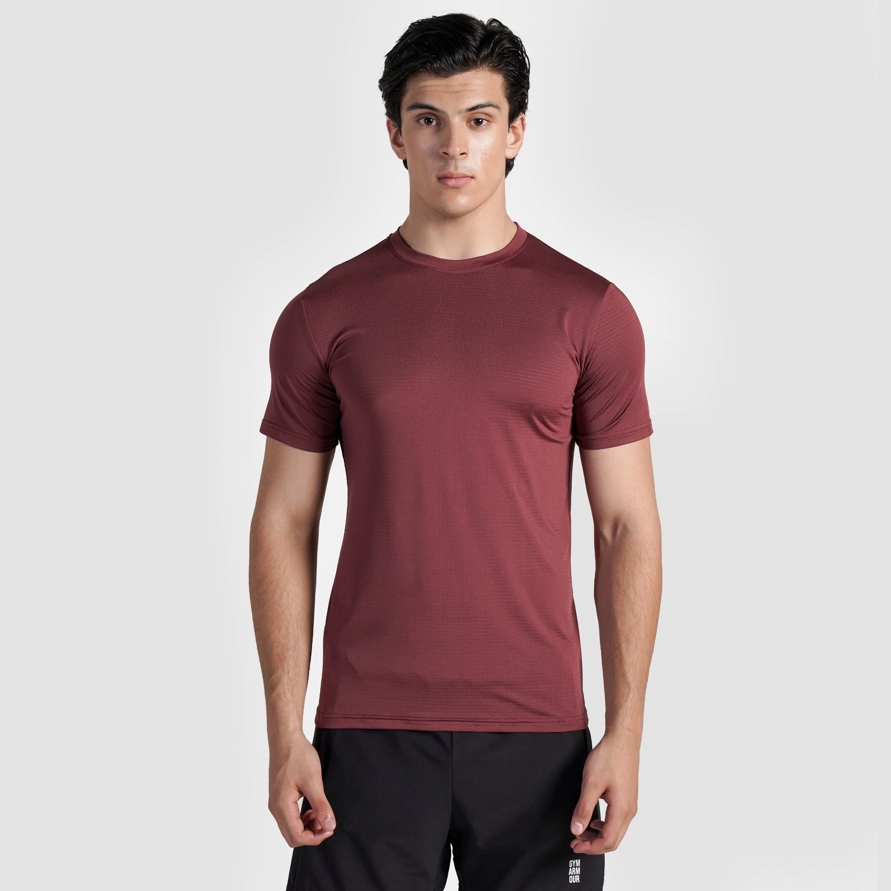 Cross Run Tee (Maroon)