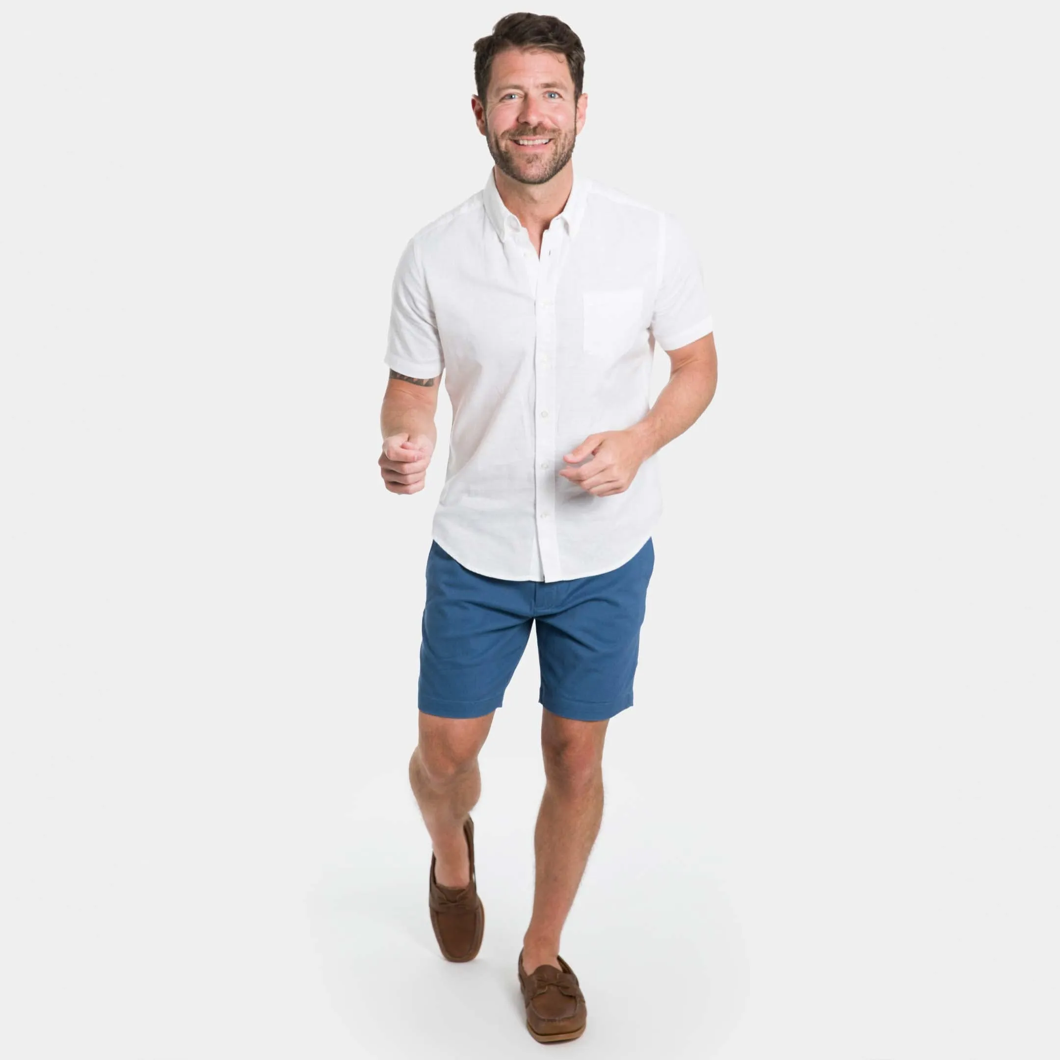 Dark Blue Lightweight Stretch Chino Short