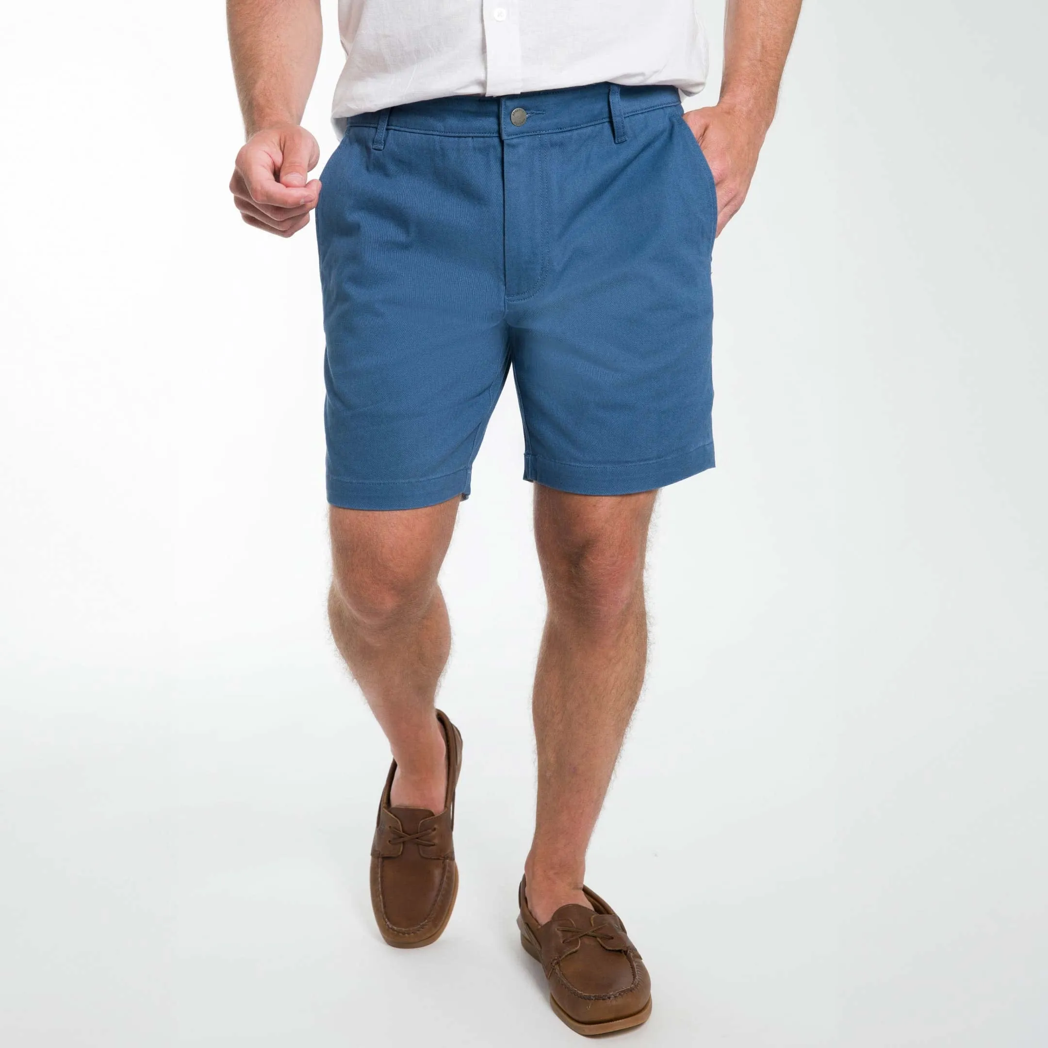 Dark Blue Lightweight Stretch Chino Short