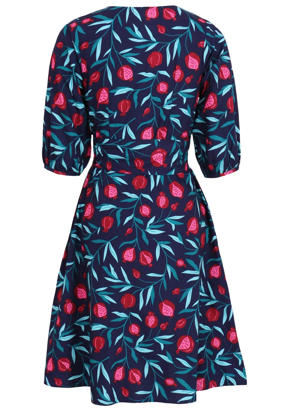 Ella Wrap Dress Pomegranate