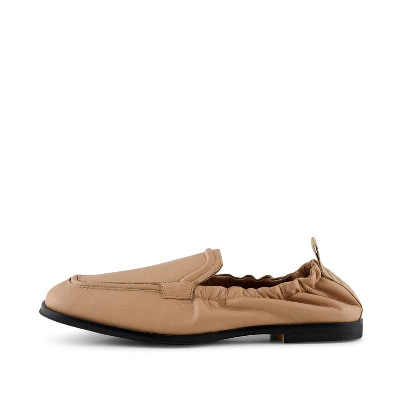 Erika loafer læder - BEIGE GRAIN