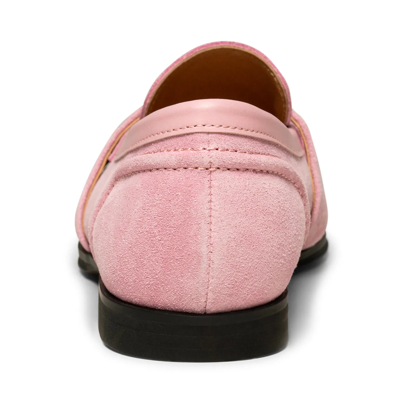 Erika saddle loafer ruskind - Soft Pink