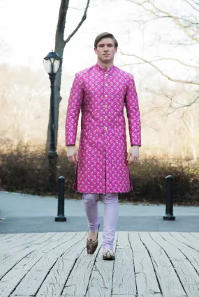 GAGAN Flower Motif Sherwani Jacket