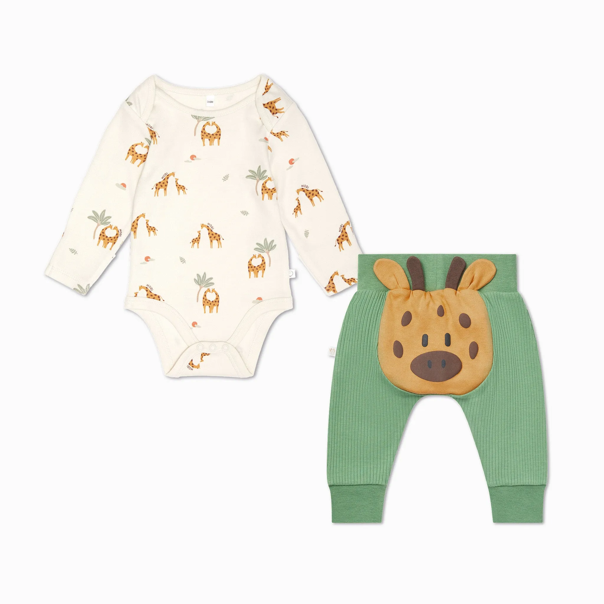 Giraffe Bodysuit & Joggers Outfit