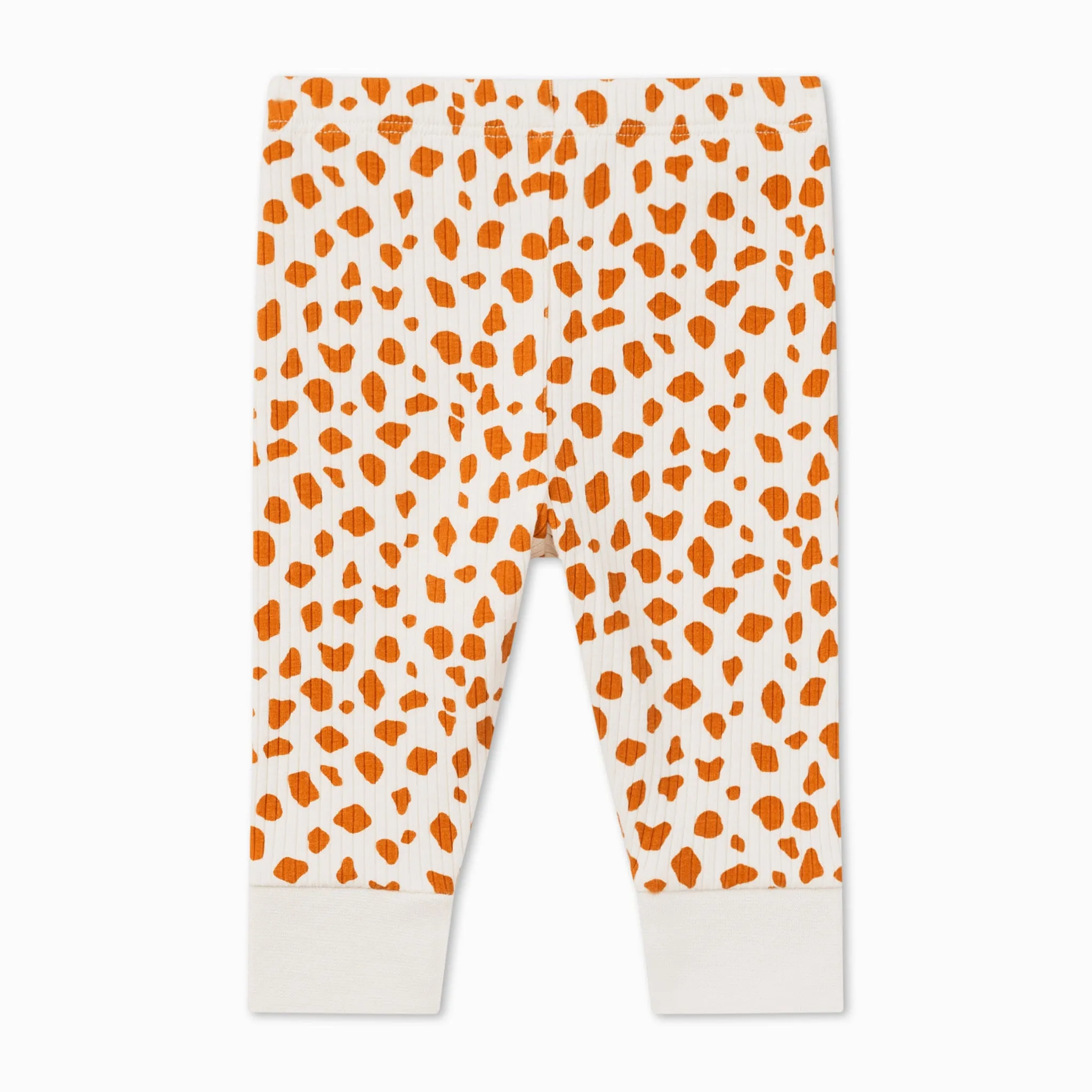 Giraffe Spot Ribbed Pajama Set