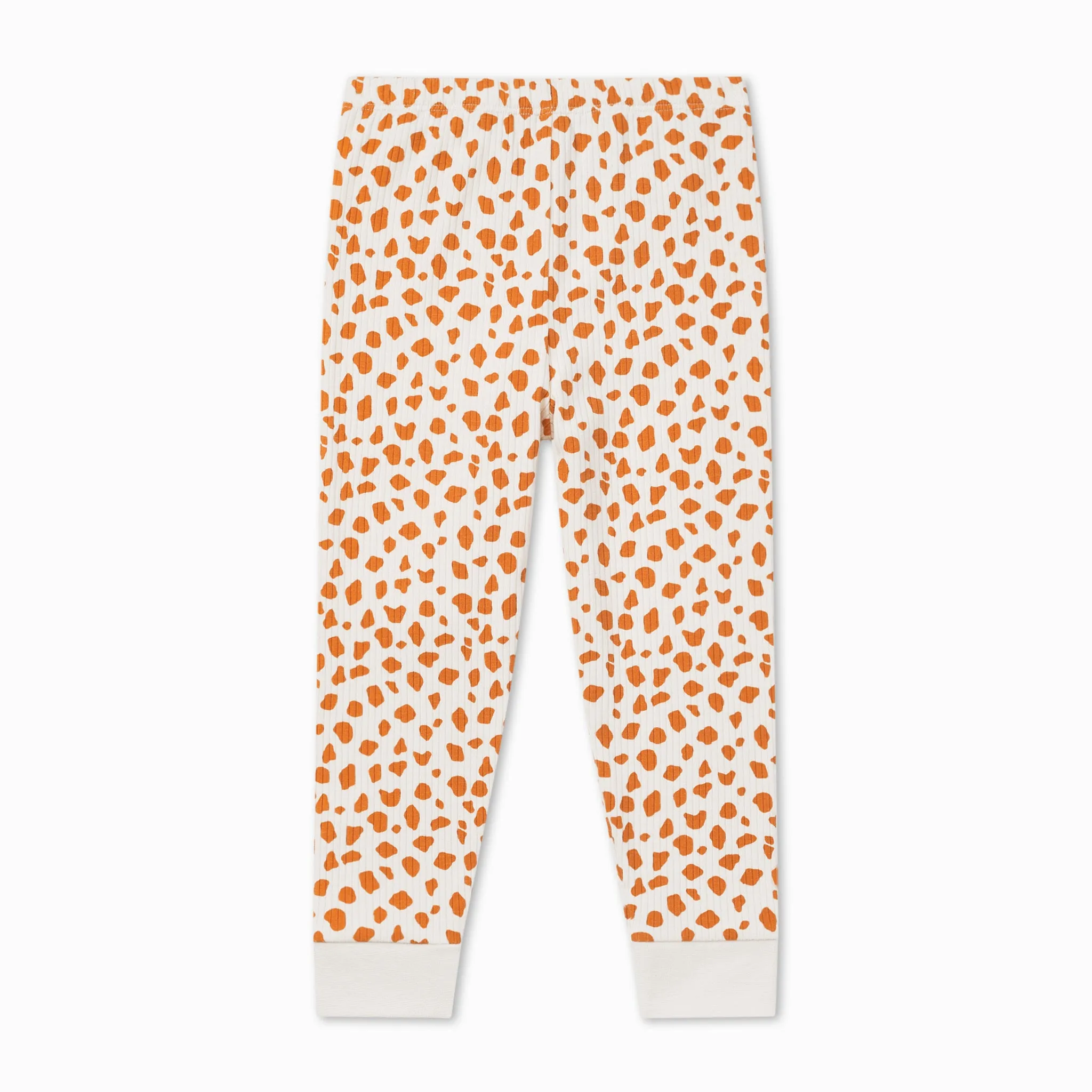 Giraffe Spot Ribbed Pajama Set