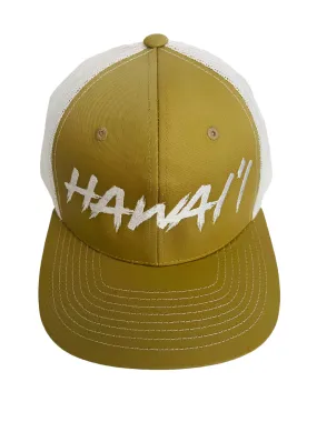 HAWAI'I KHAKI WHITE SNAPBACK