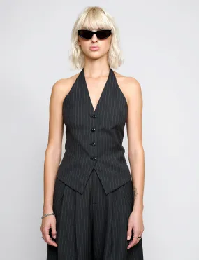 Honor Halter Pin-Stripe Vest