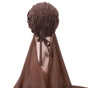 Instant Chiffon Hijab - Brown