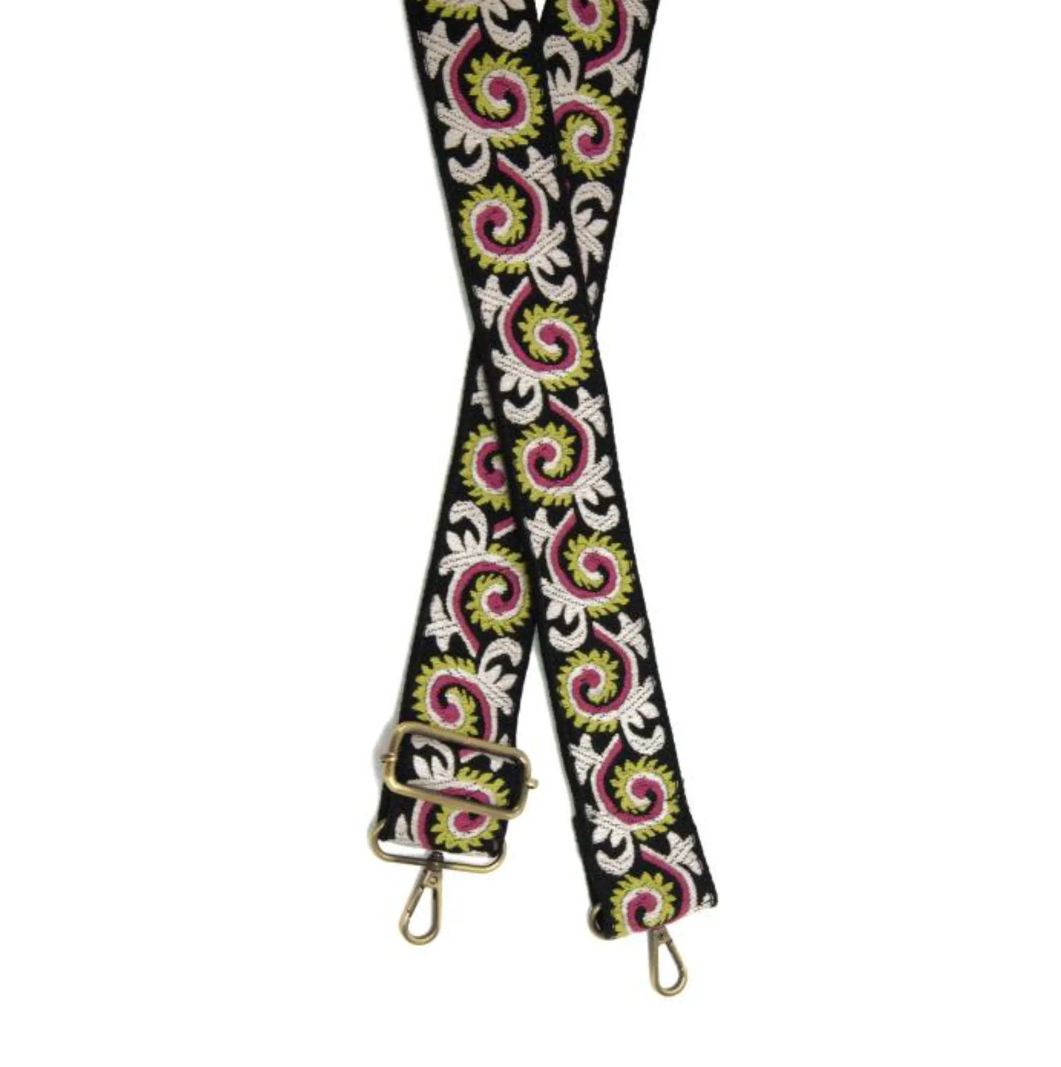 Joy Susan embroidered guitar strap, 2 wide (5 colors)