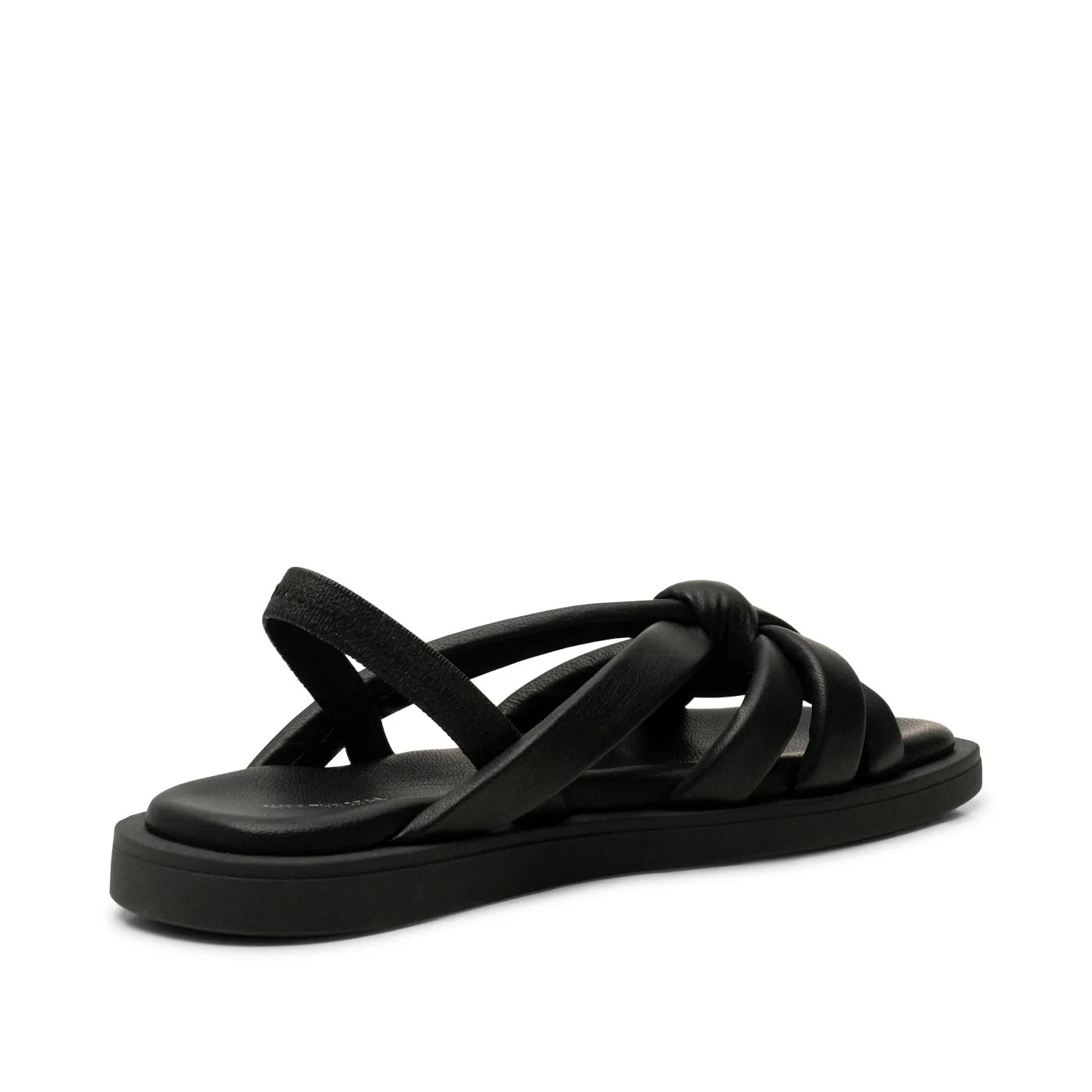 Krista slingback sandal læder - BLACK