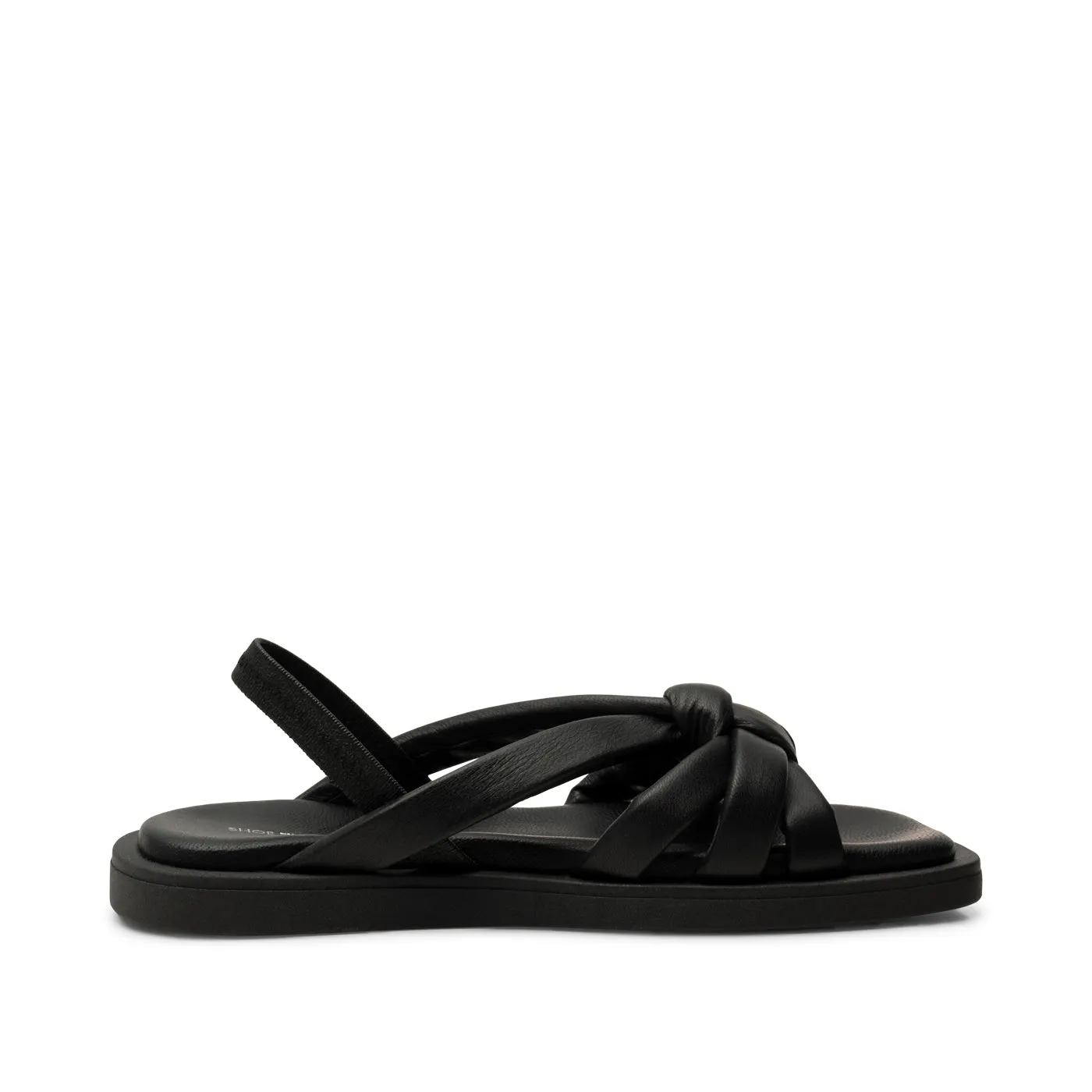 Krista slingback sandal læder - BLACK