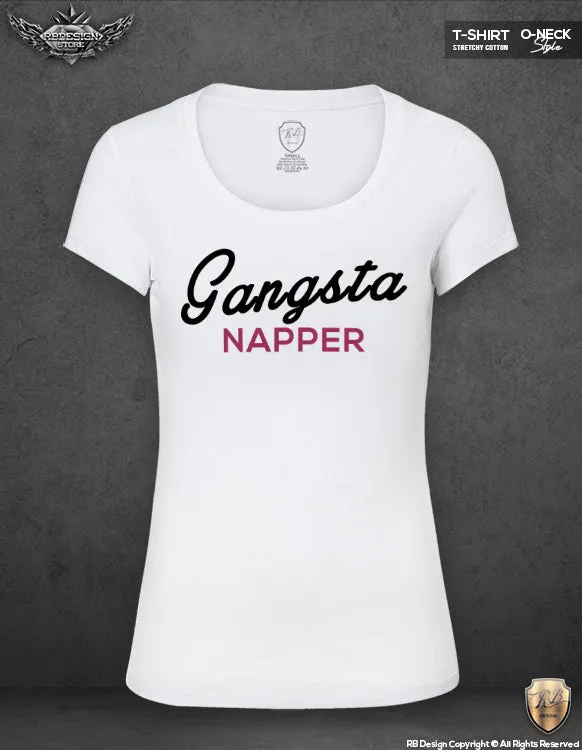 Ladies Gangsta Napper T-shirt  Nap Queen Tank Top WD231 Pink