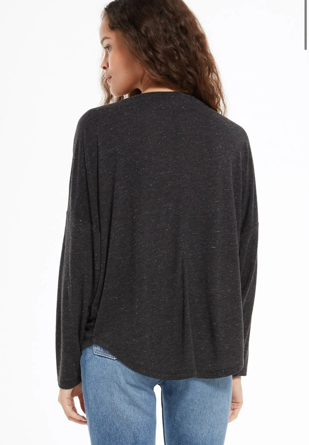 Long Sleeve Speckled Tee