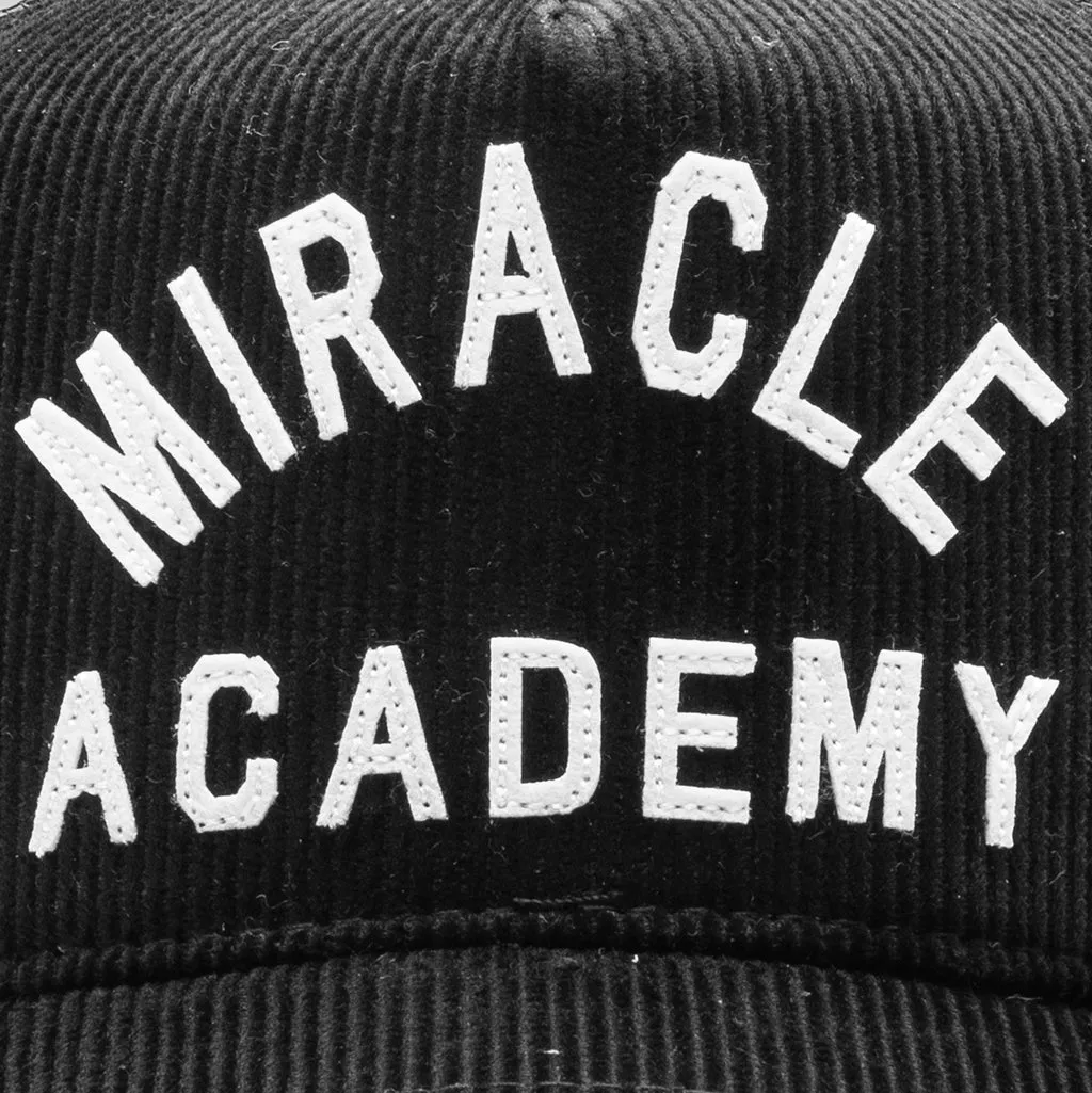 Miracle Academy Corduroy Trucker Hat - Black