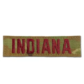 Name Tape - 4 Inch - Maroon Text on OCP