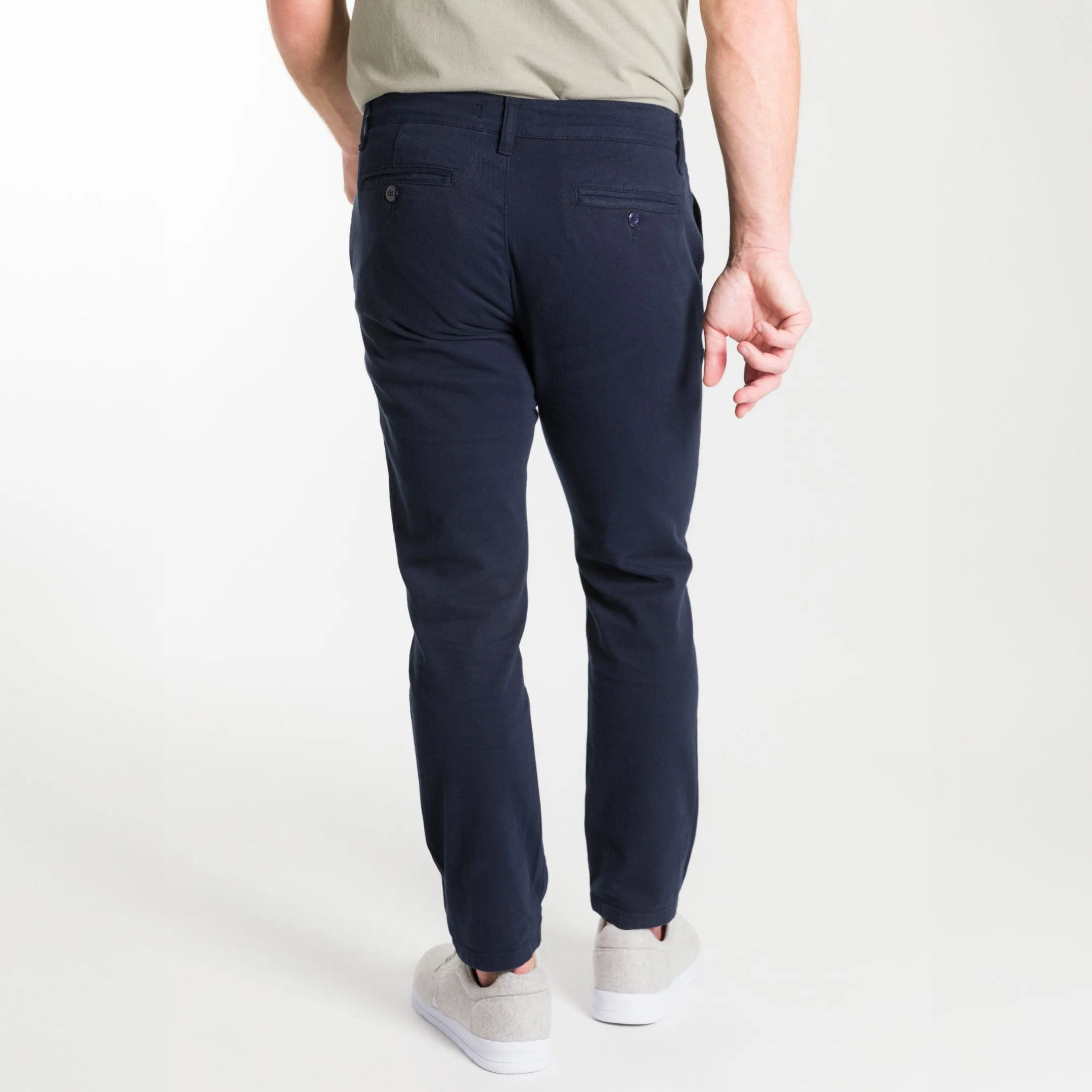 Navy Lightweight Stretch Chino