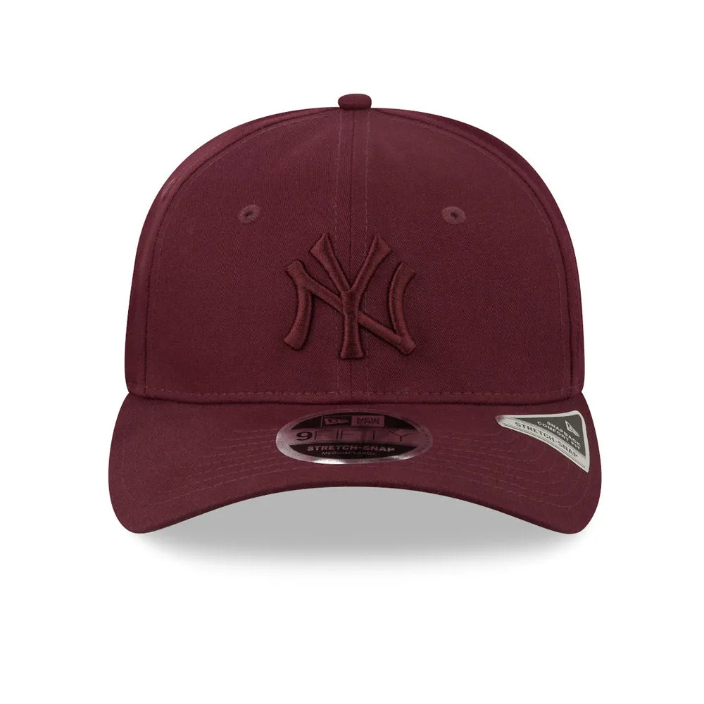 NEW ERA New York Yankees Tonal Maroon 9FIFTY Stretch Snap Cap