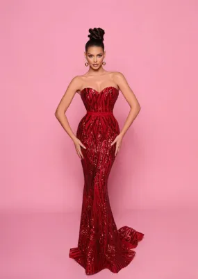 NICOLETTA Vivienne Gown - Ruby