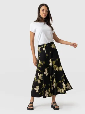 Nora A-Line Skirt - Green Aurora