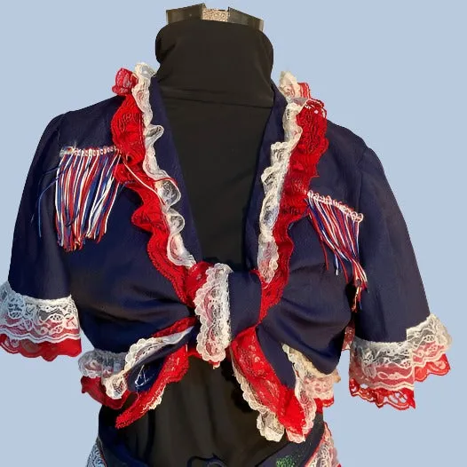 Patriotic Top & Skirt Adult Costume Dress Ladies