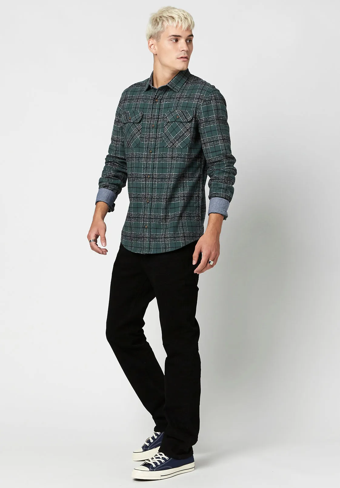 Plaid & Chambray Salice Shirt - BM23664