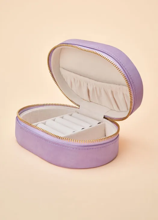 Powder - Oval Jewellery Box - Hummingbird Lavender