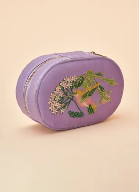 Powder - Oval Jewellery Box - Hummingbird Lavender