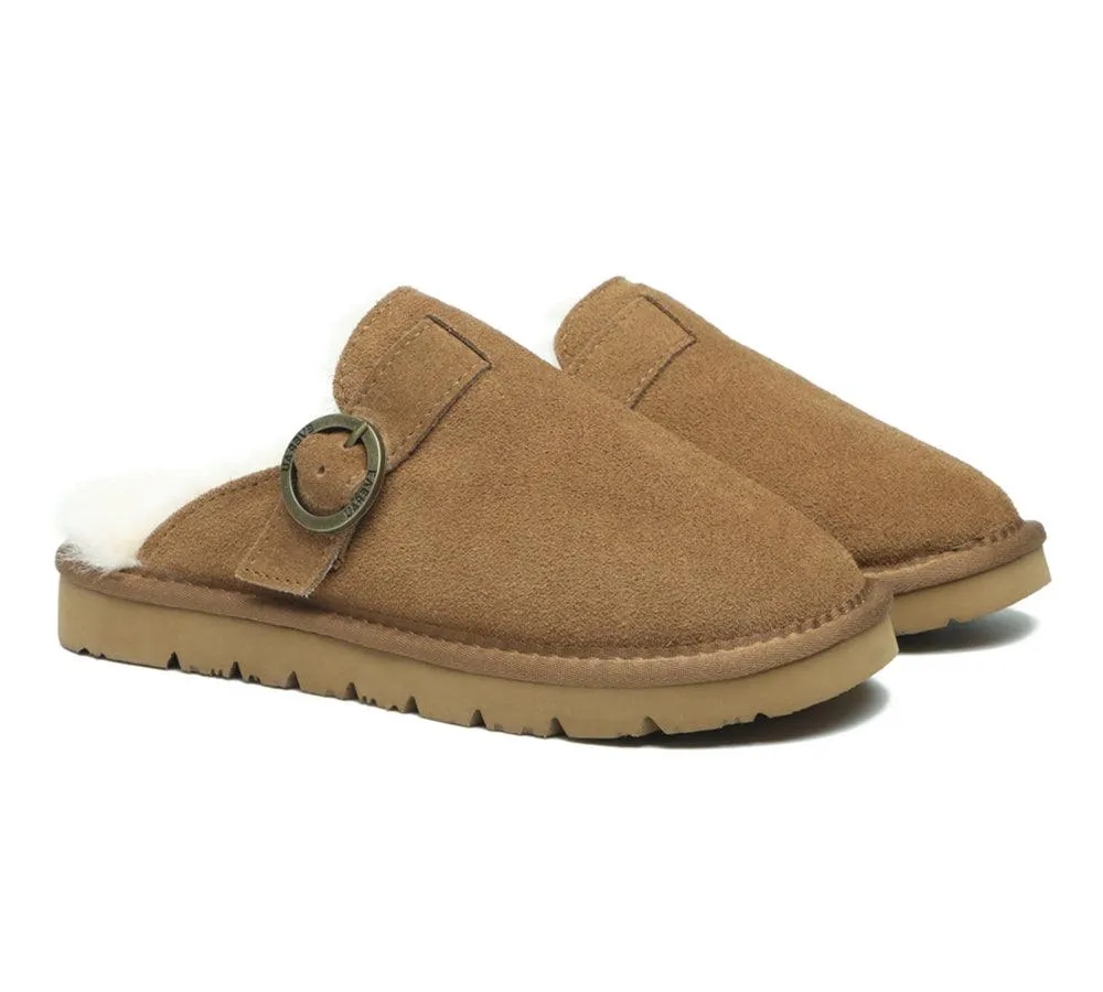 Premium Sheepskin Slipper Women Cedar