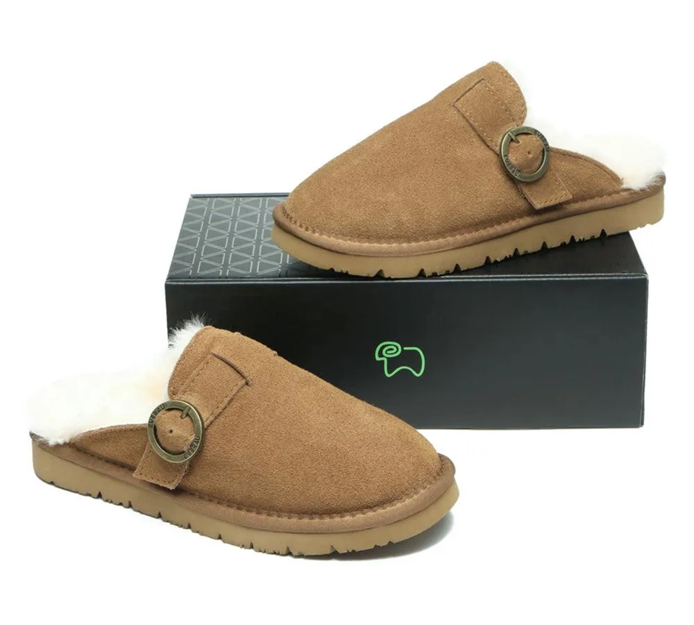 Premium Sheepskin Slipper Women Cedar