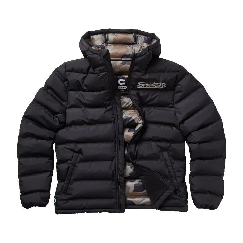 Puffer Jacket Wide Channel Black - SM3001BK