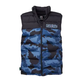 Puffer Vest Camo Petrol