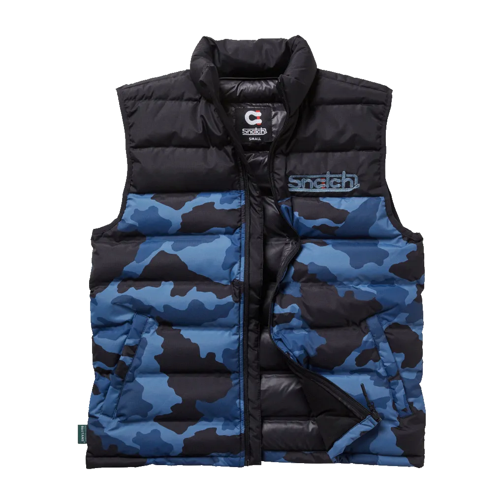 Puffer Vest Camo Petrol