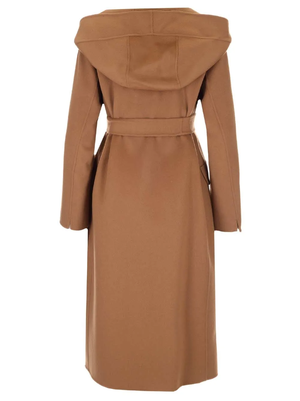 'S Max Mara Hooded Belted Coat