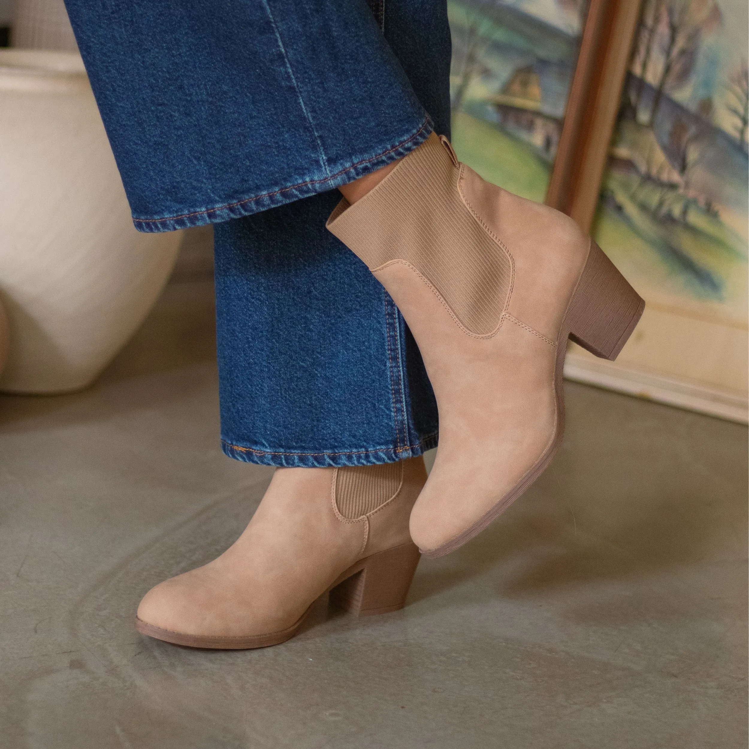 Sanifer Camel Boot