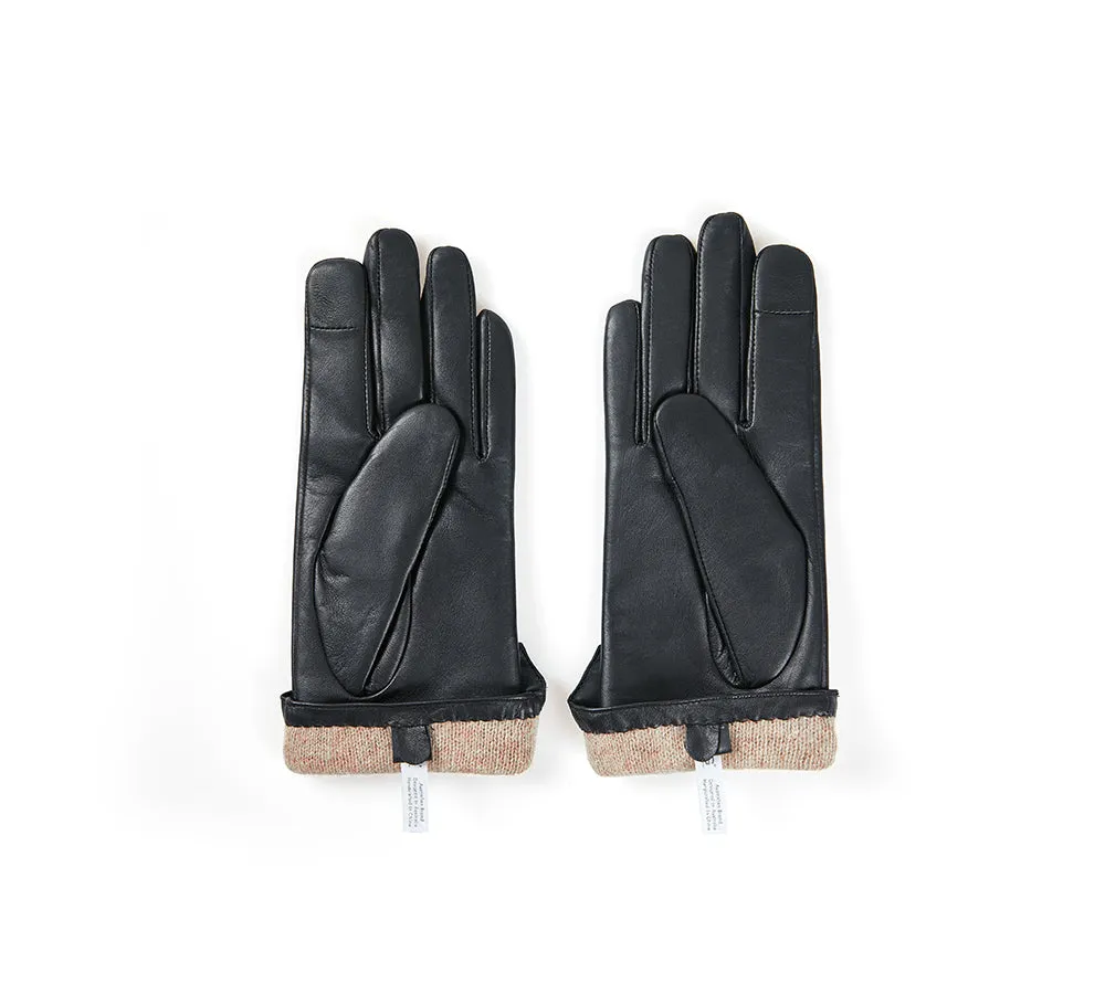 Sheepskin Wool Ladies Leather Gloves Belinda